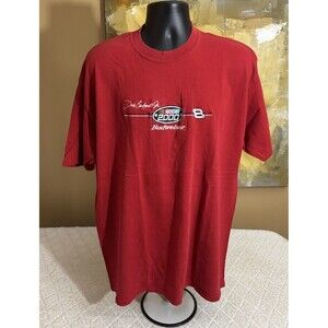 Vintage Cadre Athletic Dale Earnhardt Jr 2000 USA Made Budweiser Red Tee Size XL